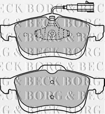 BORG & BECK bbp2250 -  Комплект тормозных колодок, дисковый тормоз